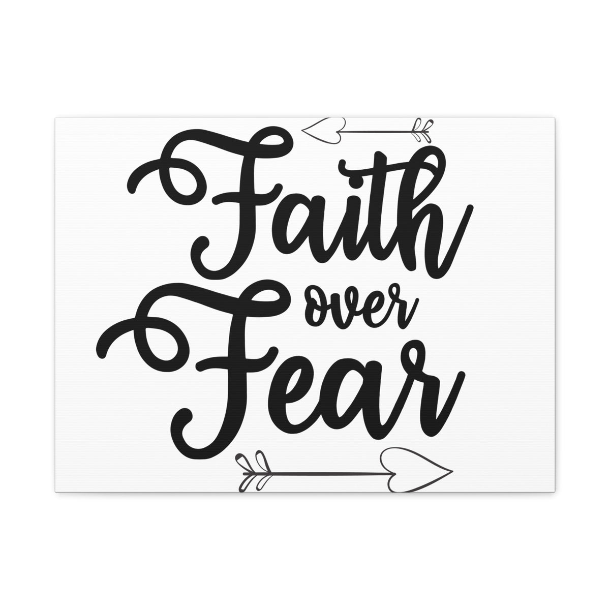 Scripture Walls Faith Over Fear Psalm 34:4 Arrow Christian Wall Art Print Ready to Hang Unframed-Express Your Love Gifts