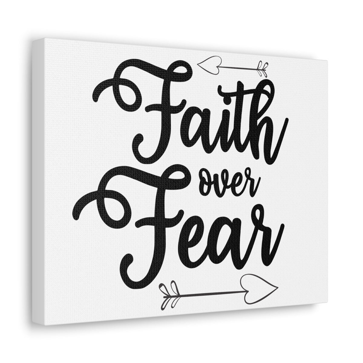 Scripture Walls Faith Over Fear Psalm 34:4 Arrow Christian Wall Art Print Ready to Hang Unframed-Express Your Love Gifts