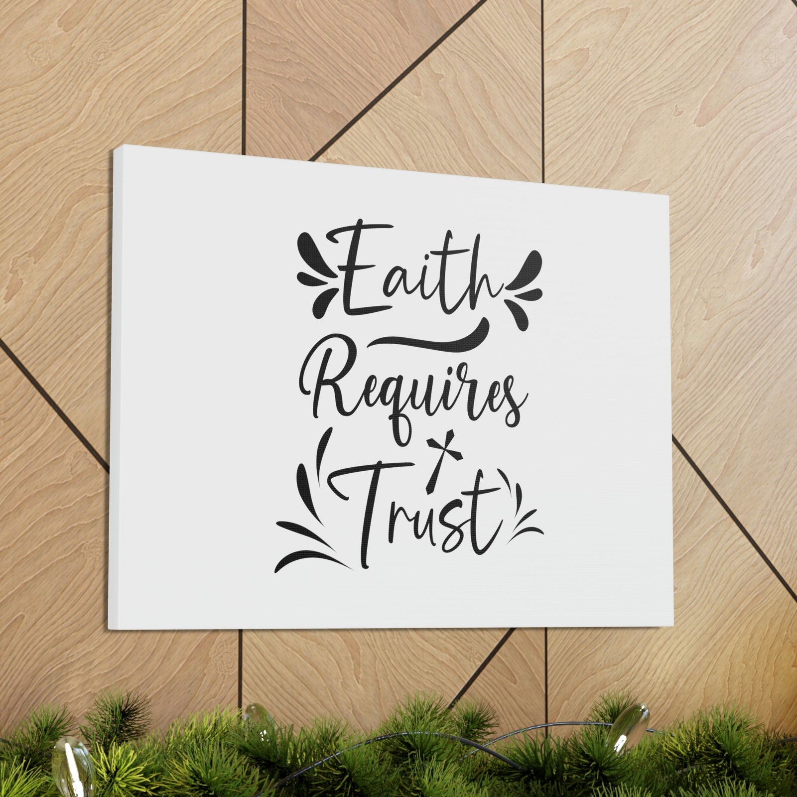 Scripture Walls Faith Requires Trust Hebrews 11:6 Christian Wall Art Bible Verse Print Ready to Hang Unframed-Express Your Love Gifts
