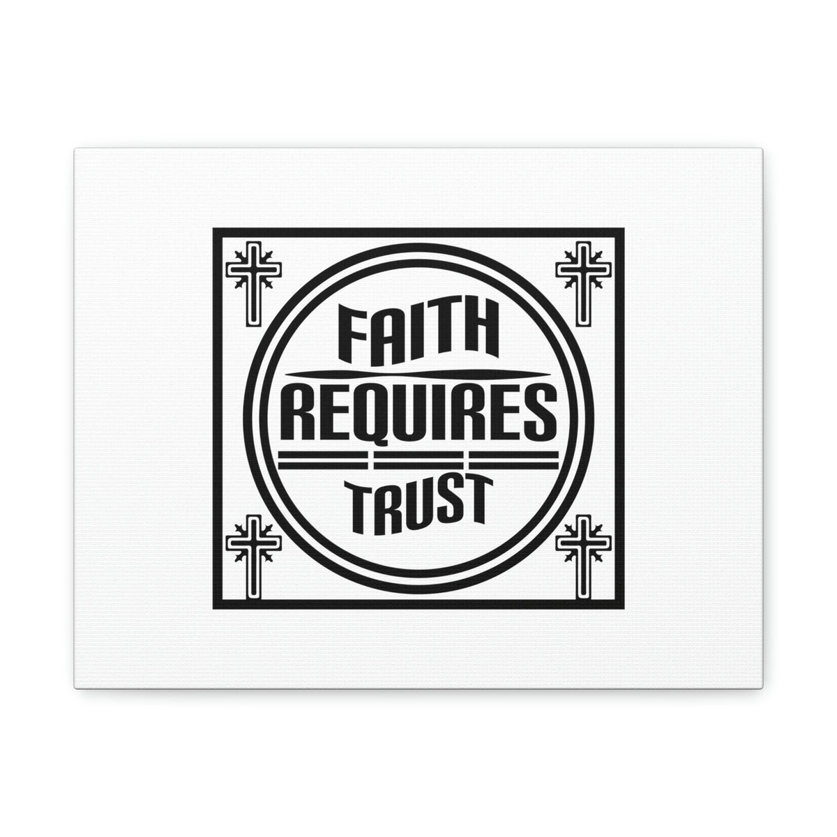 Scripture Walls Faith Requires Trust Proverbs 3:5-6 Square Christian Wall Art Bible Verse Print Ready to Hang Unframed-Express Your Love Gifts