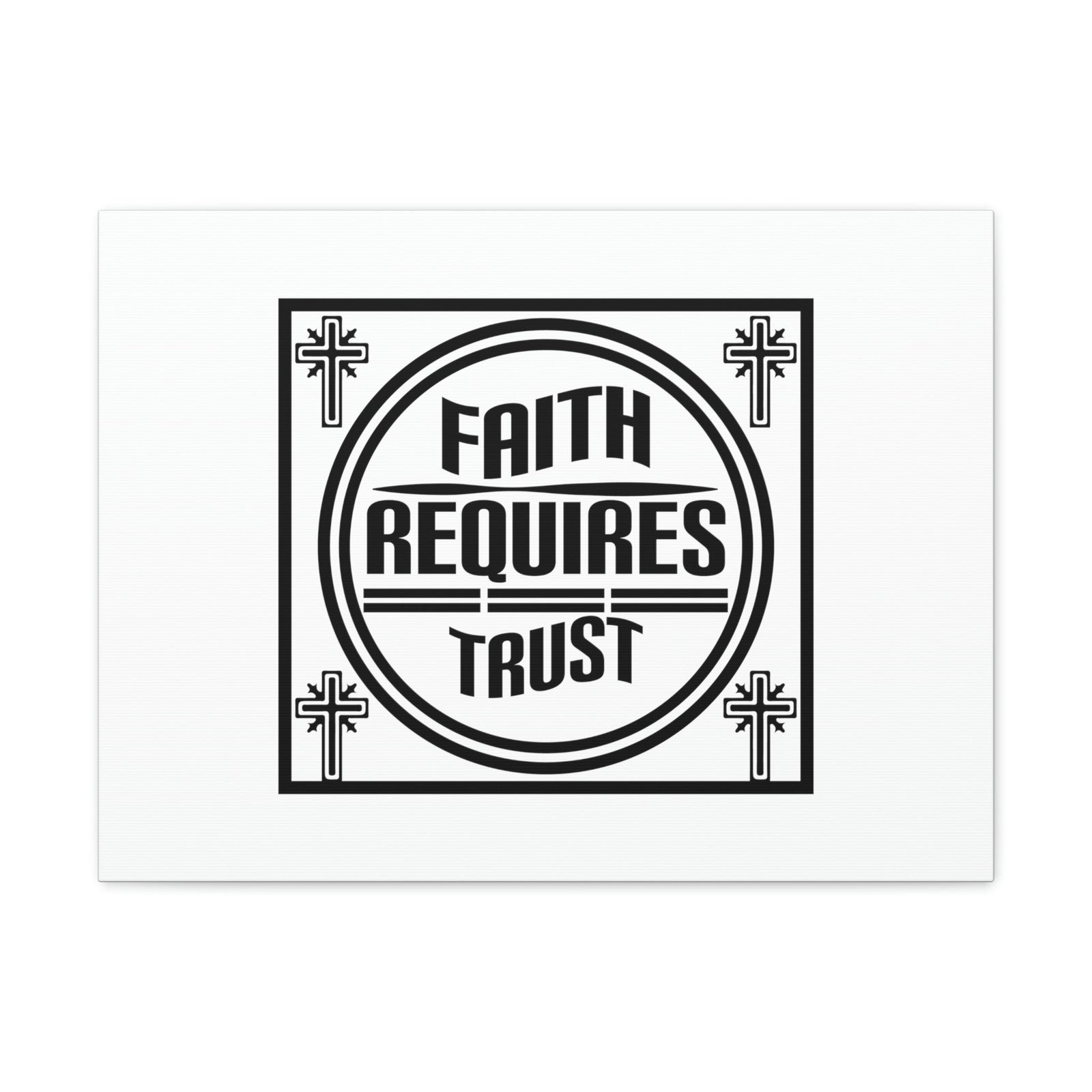 Scripture Walls Faith Requires Trust Proverbs 3:5-6 Square Christian Wall Art Bible Verse Print Ready to Hang Unframed-Express Your Love Gifts