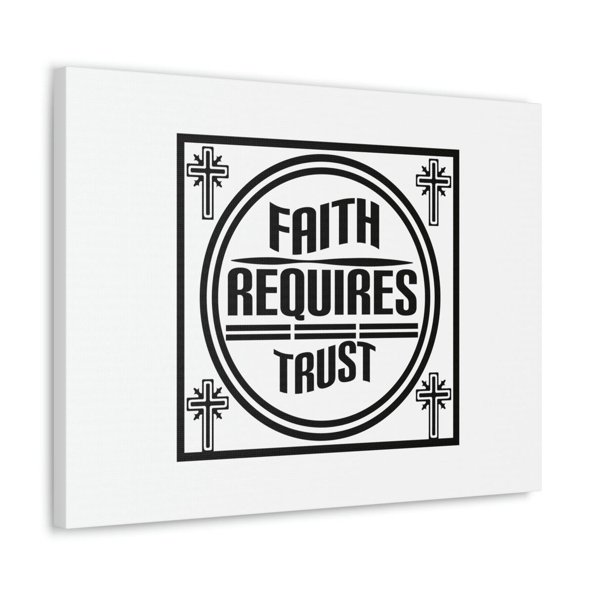 Scripture Walls Faith Requires Trust Proverbs 3:5-6 Square Christian Wall Art Bible Verse Print Ready to Hang Unframed-Express Your Love Gifts