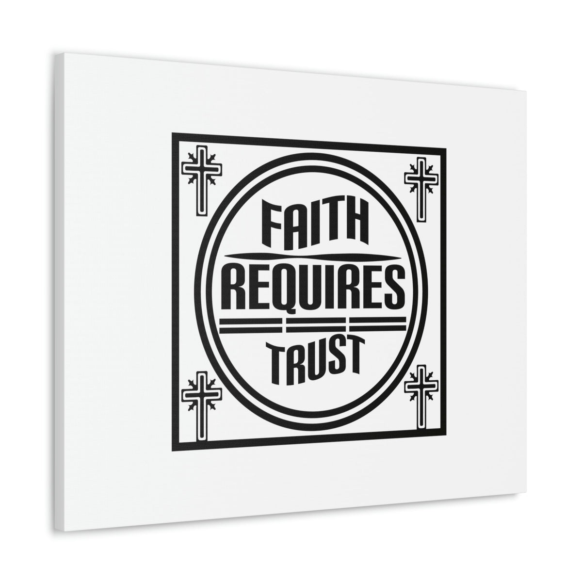 Scripture Walls Faith Requires Trust Proverbs 3:5-6 Square Christian Wall Art Bible Verse Print Ready to Hang Unframed-Express Your Love Gifts