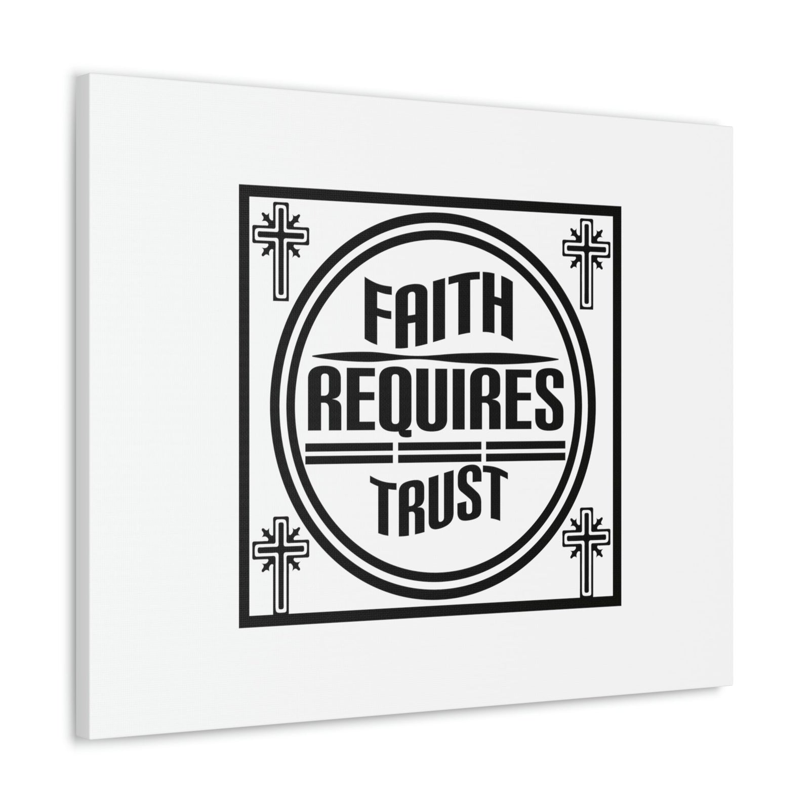Scripture Walls Faith Requires Trust Proverbs 3:5-6 Square Christian Wall Art Bible Verse Print Ready to Hang Unframed-Express Your Love Gifts