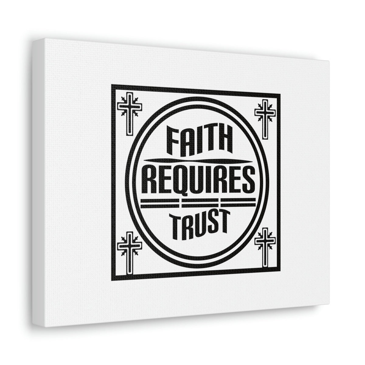 Scripture Walls Faith Requires Trust Proverbs 3:5-6 Square Christian Wall Art Bible Verse Print Ready to Hang Unframed-Express Your Love Gifts