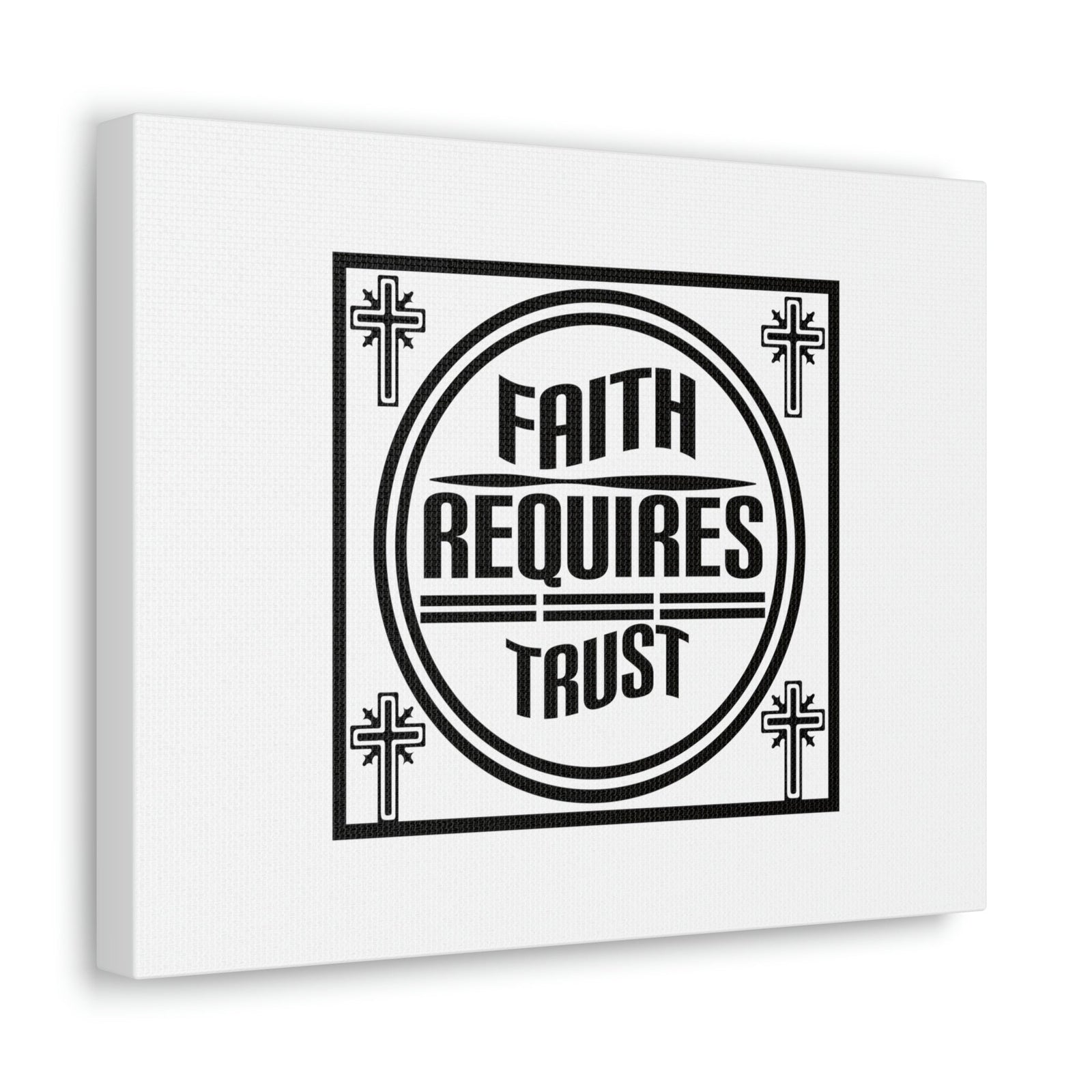 Scripture Walls Faith Requires Trust Proverbs 3:5-6 Square Christian Wall Art Bible Verse Print Ready to Hang Unframed-Express Your Love Gifts
