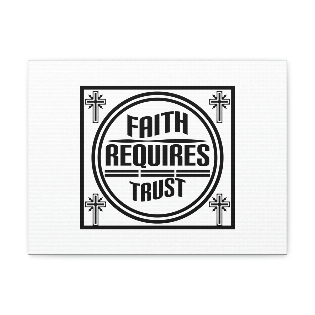 Scripture Walls Faith Requires Trust Proverbs 3:5-6 Square Christian Wall Art Bible Verse Print Ready to Hang Unframed-Express Your Love Gifts
