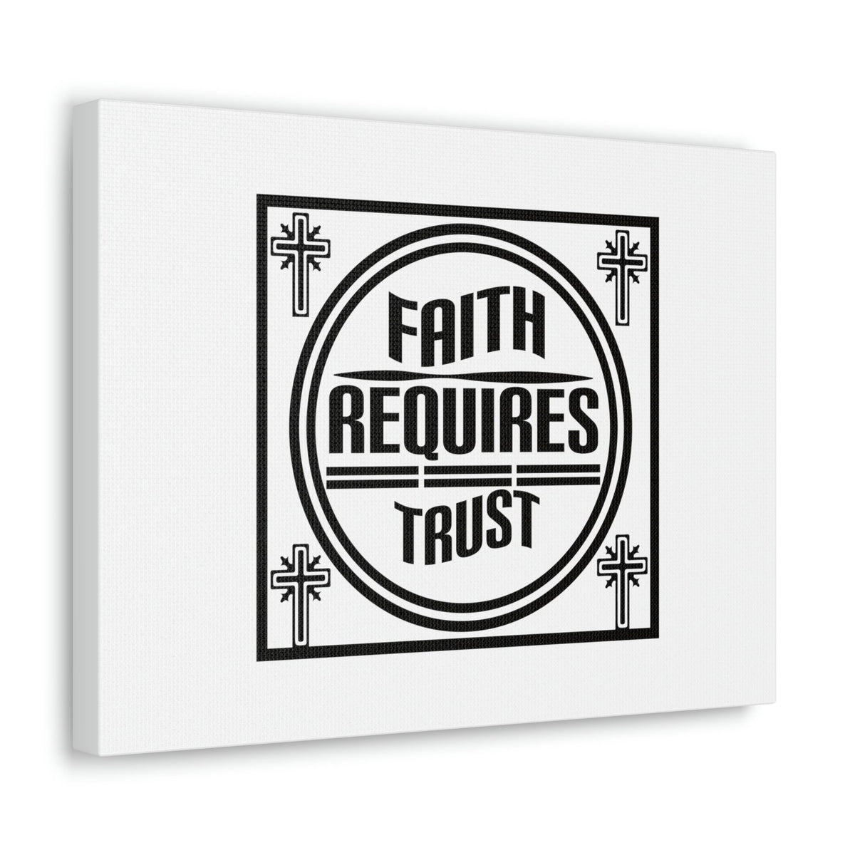 Scripture Walls Faith Requires Trust Proverbs 3:5-6 Square Christian Wall Art Bible Verse Print Ready to Hang Unframed-Express Your Love Gifts