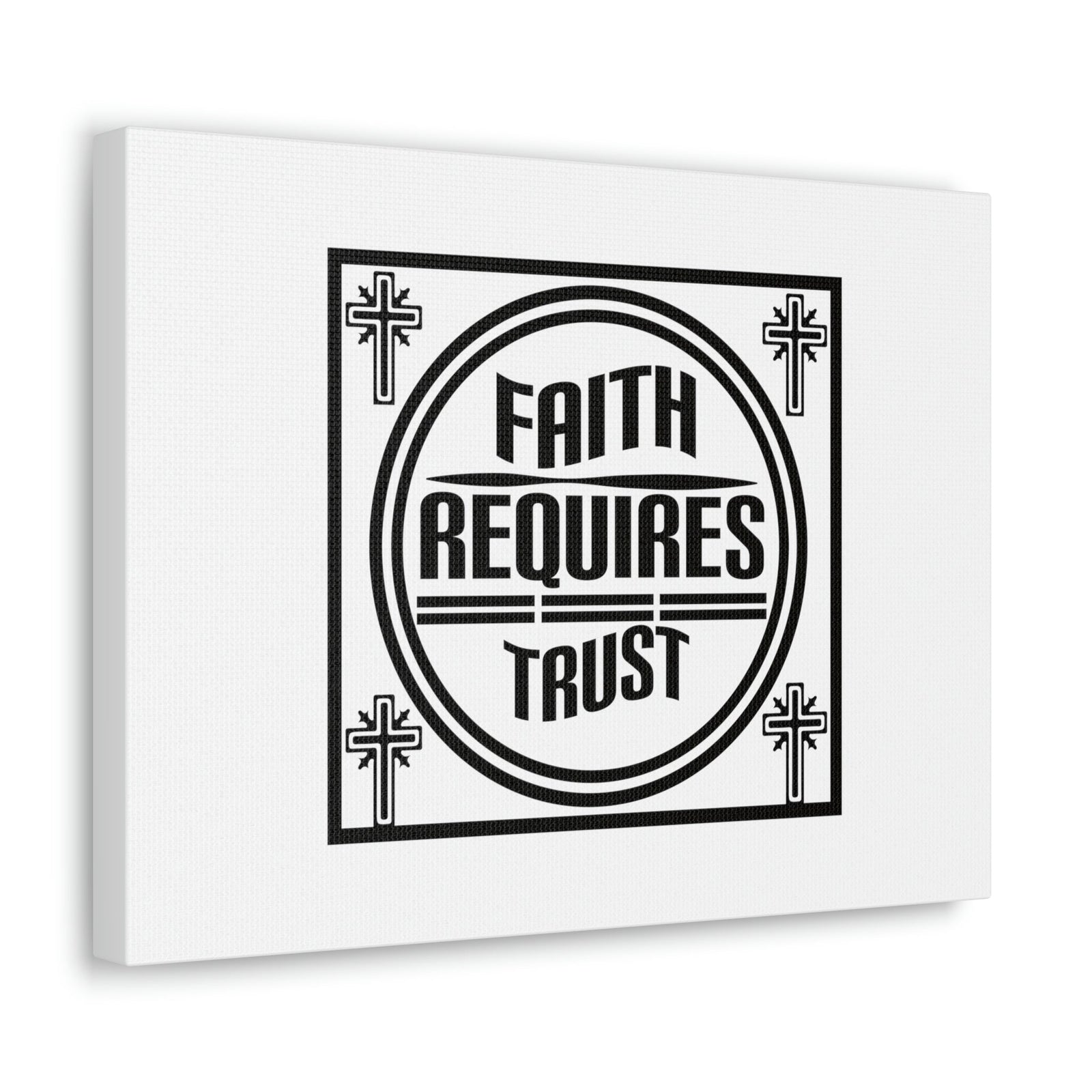 Scripture Walls Faith Requires Trust Proverbs 3:5-6 Square Christian Wall Art Bible Verse Print Ready to Hang Unframed-Express Your Love Gifts