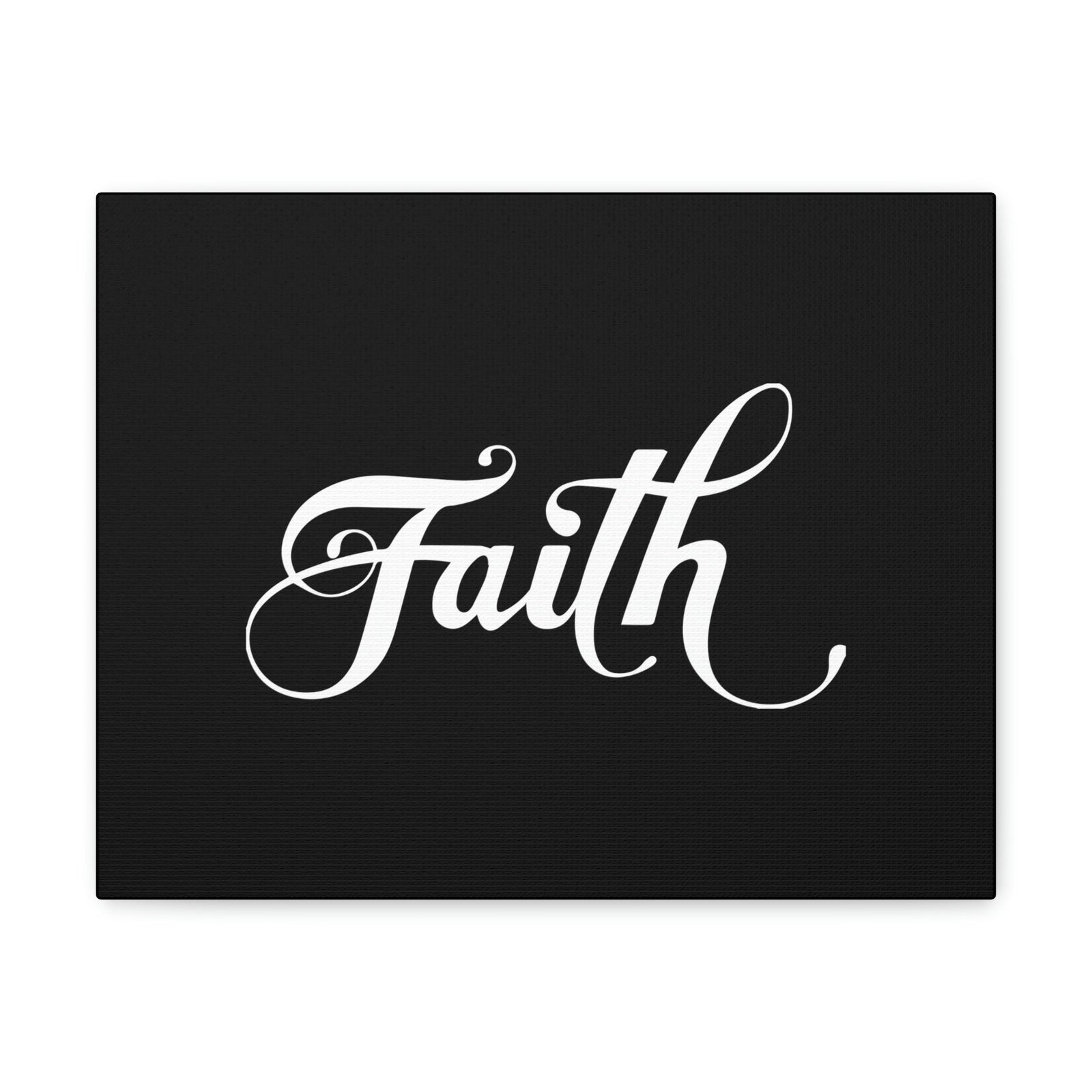 Scripture Walls Faith Romans 10:17 Cursive White Christian Wall Art Bible Verse Print Ready to Hang Unframed-Express Your Love Gifts