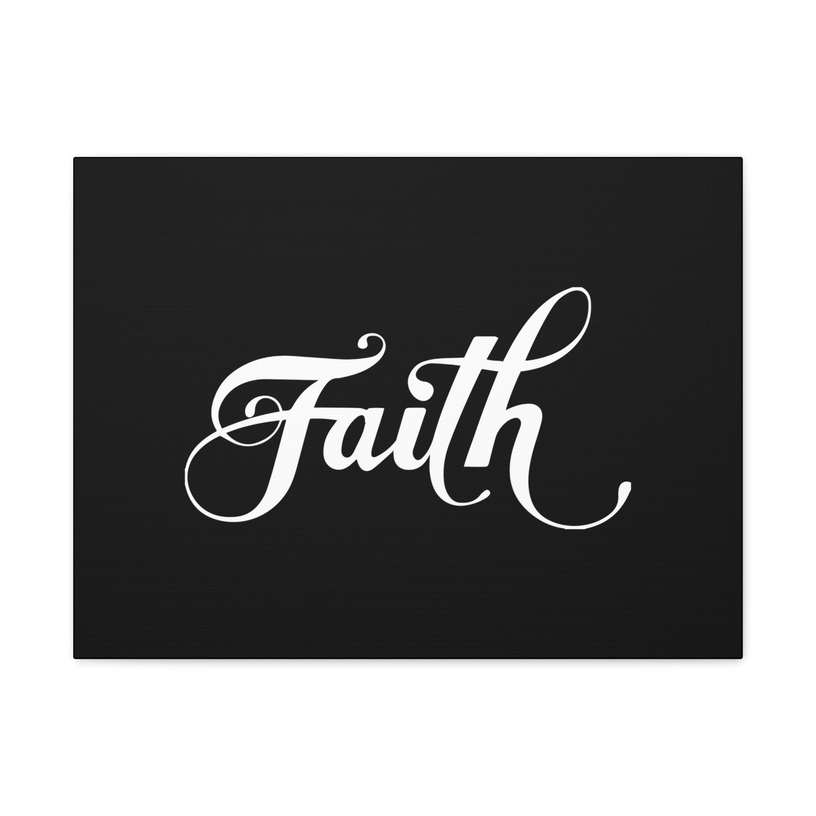Scripture Walls Faith Romans 10:17 Cursive White Christian Wall Art Bible Verse Print Ready to Hang Unframed-Express Your Love Gifts