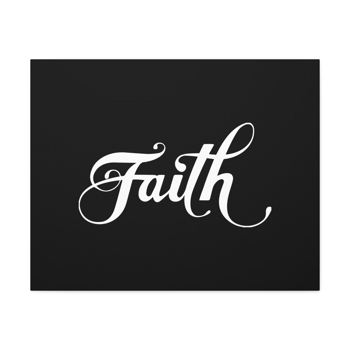 Scripture Walls Faith Romans 10:17 Cursive White Christian Wall Art Bible Verse Print Ready to Hang Unframed-Express Your Love Gifts
