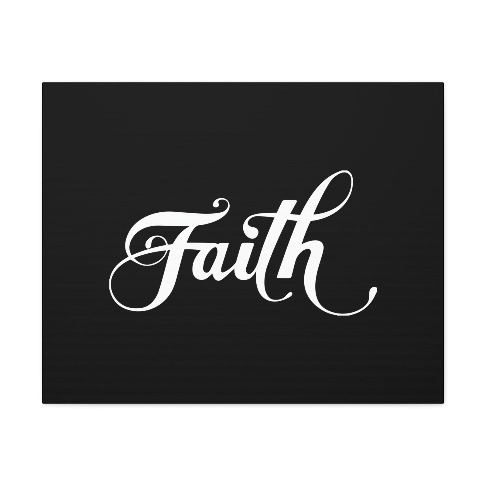 Scripture Walls Faith Romans 10:17 Cursive White Christian Wall Art Bible Verse Print Ready to Hang Unframed-Express Your Love Gifts