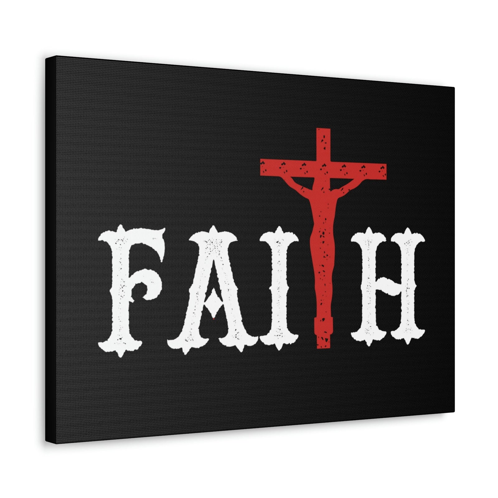 Scripture Walls Faith Romans 10:17 Red Cross Christian Wall Art Bible Verse Print Ready to Hang Unframed-Express Your Love Gifts