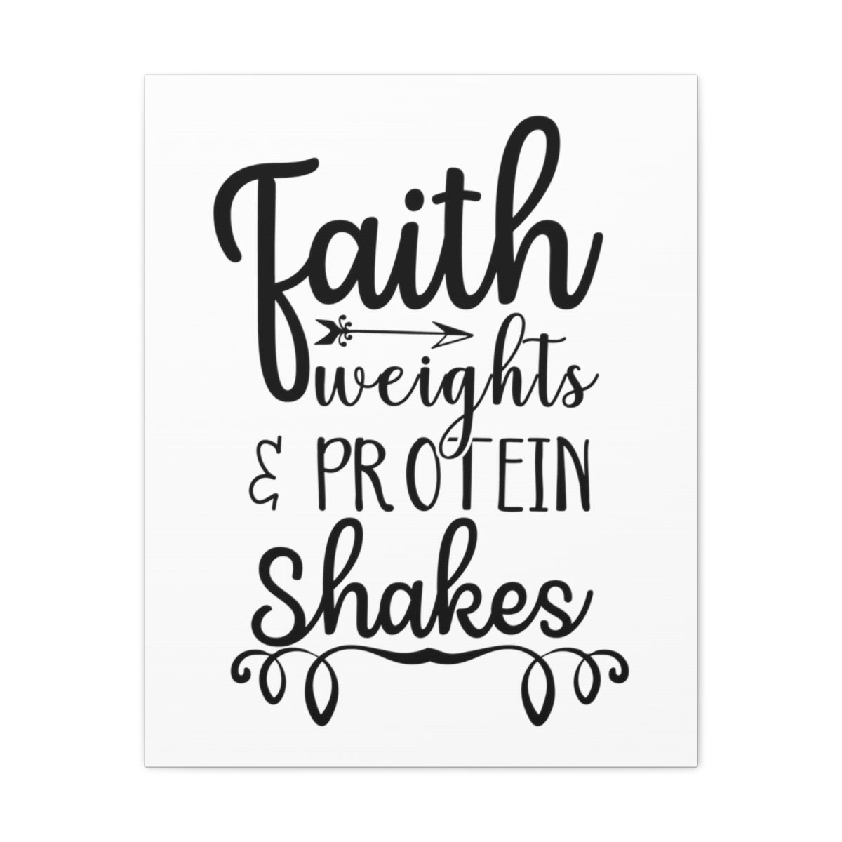 Scripture Walls Faith Weights John 6:35 Christian Wall Art Print Ready to Hang Unframed-Express Your Love Gifts