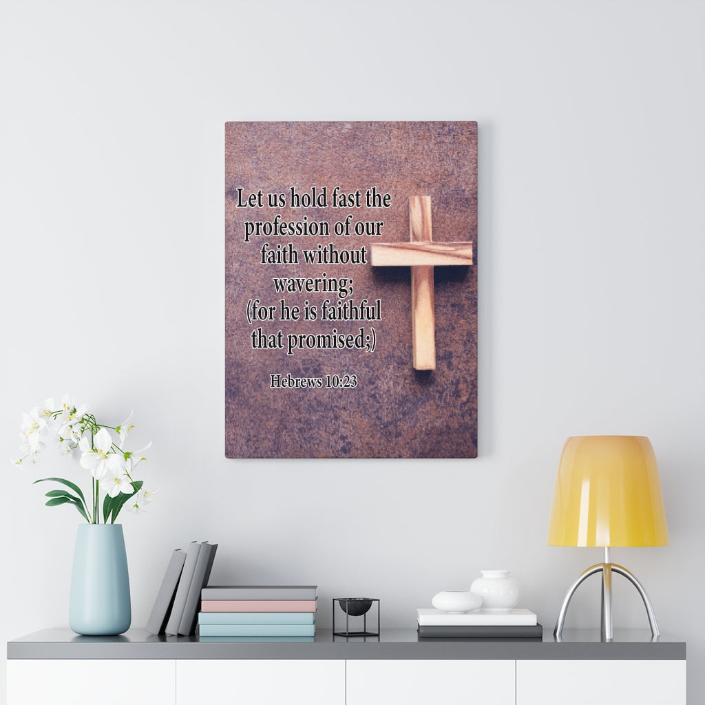 Scripture Walls Faith Without Wavering Hebrews 10:23 Christian Home Decor Bible Art Unframed-Express Your Love Gifts