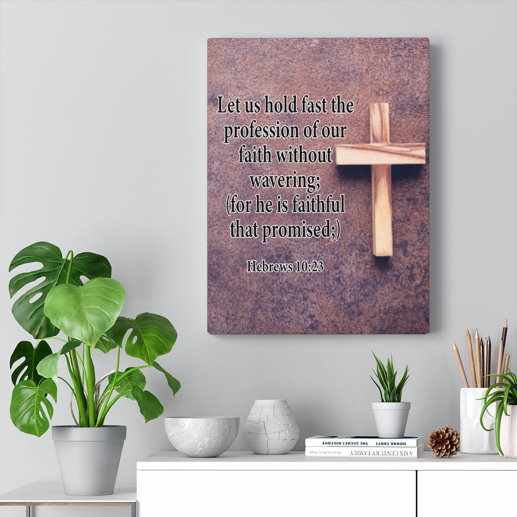 Scripture Walls Faith Without Wavering Hebrews 10:23 Christian Home Decor Bible Art Unframed-Express Your Love Gifts
