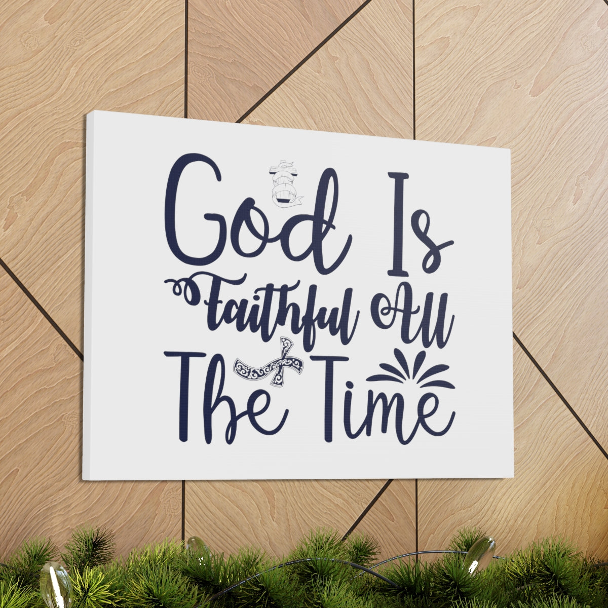 Scripture Walls Faithful All The Time John 17:17 Christian Wall Art Bible Verse Print Ready to Hang Unframed-Express Your Love Gifts