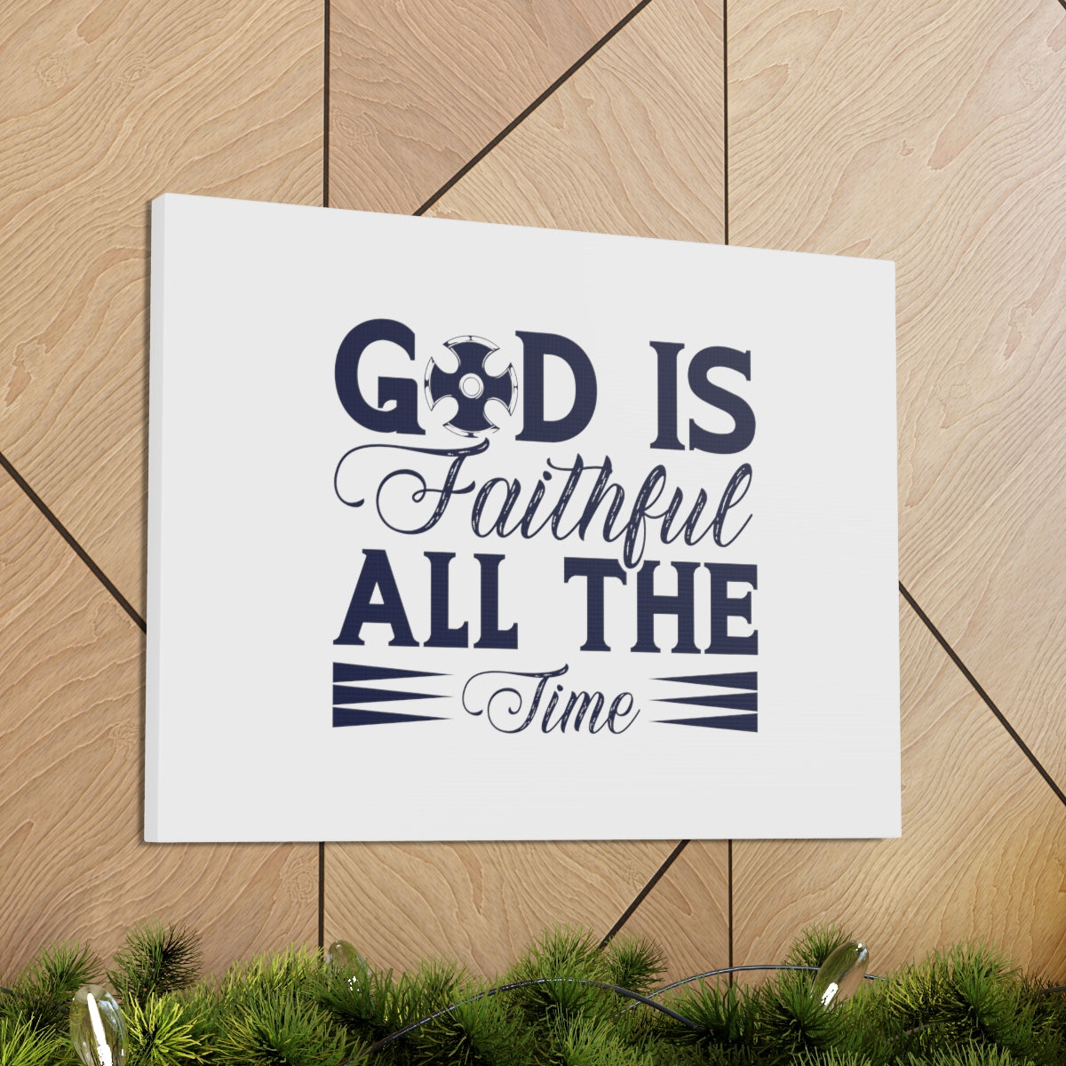 Scripture Walls Faithful All Time 1 Corinthians 1:9 Christian Wall Art Bible Verse Print Ready to Hang Unframed-Express Your Love Gifts