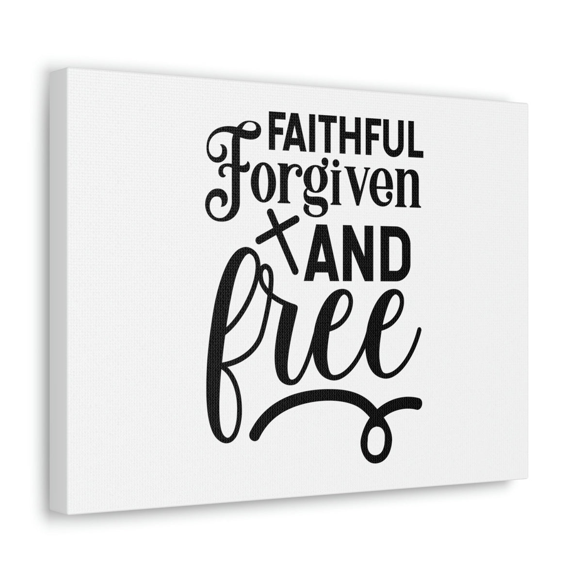 Scripture Walls Faithful, Forgiven And Free 1 John 1:9 Christian Wall Art Bible Verse Print Ready to Hang Unframed-Express Your Love Gifts