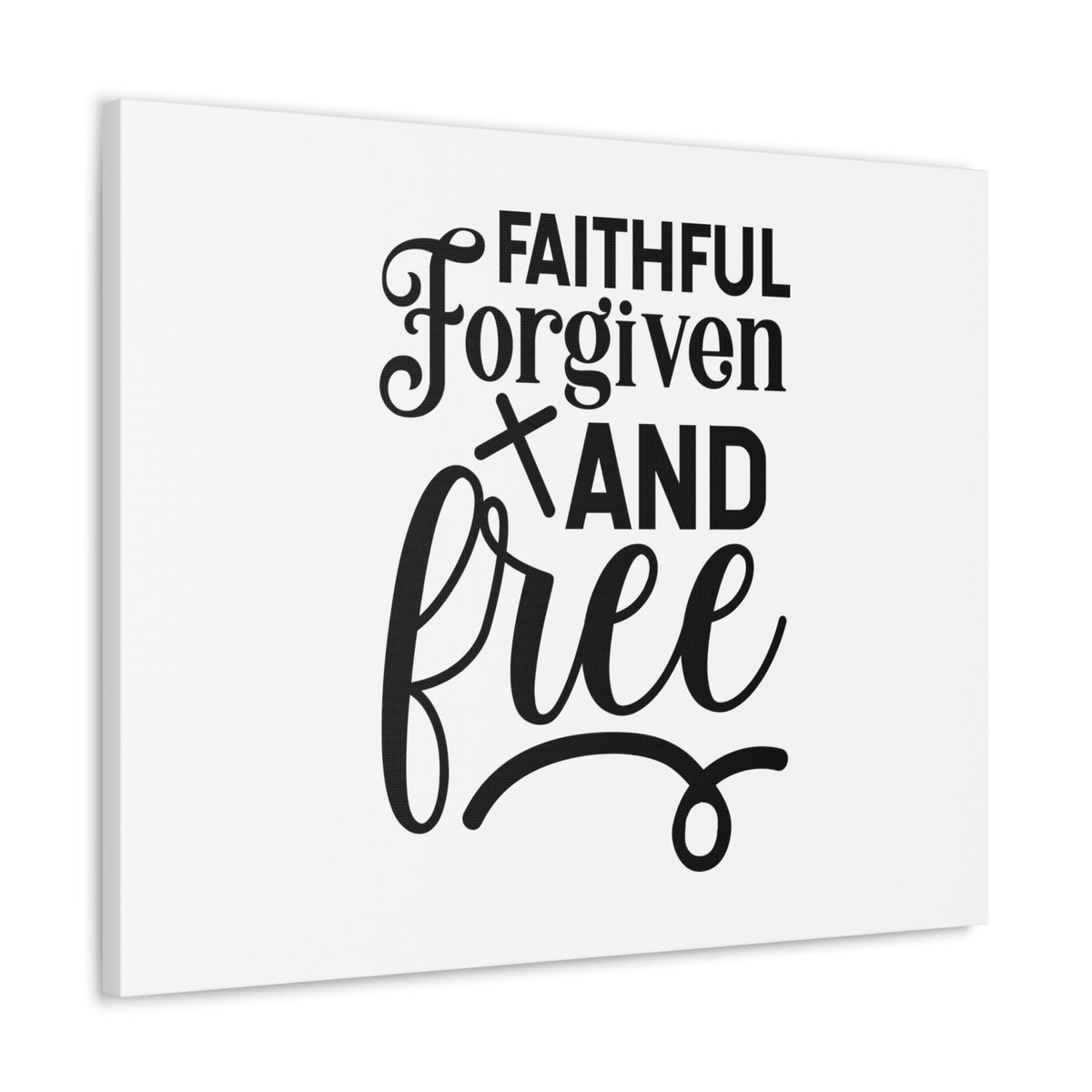 Scripture Walls Faithful, Forgiven And Free 1 John 1:9 Christian Wall Art Bible Verse Print Ready to Hang Unframed-Express Your Love Gifts