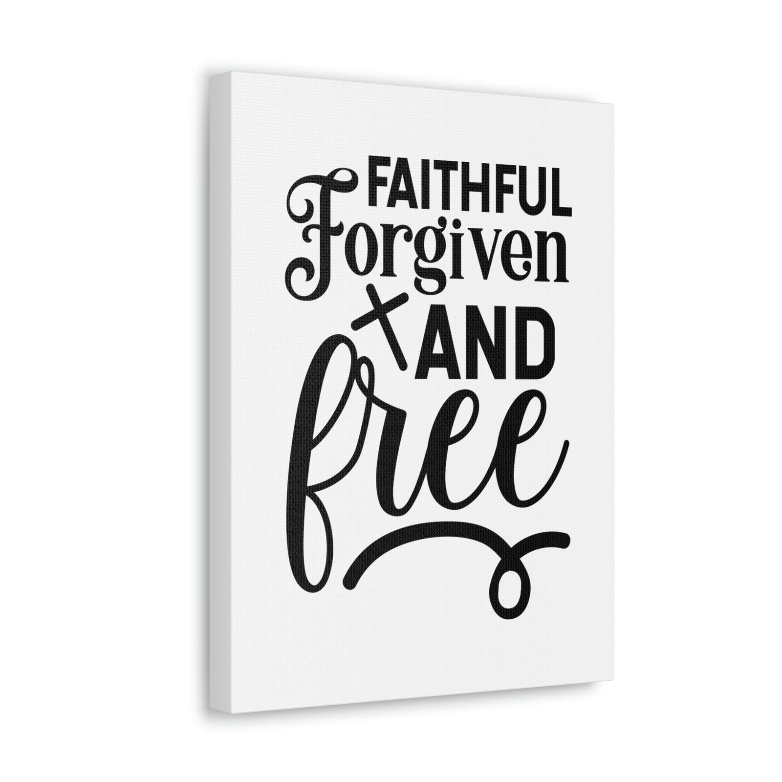 Scripture Walls Faithful, Forgiven And Free Mark 11:25 Christian Wall Art Bible Verse Print Ready to Hang Unframed-Express Your Love Gifts
