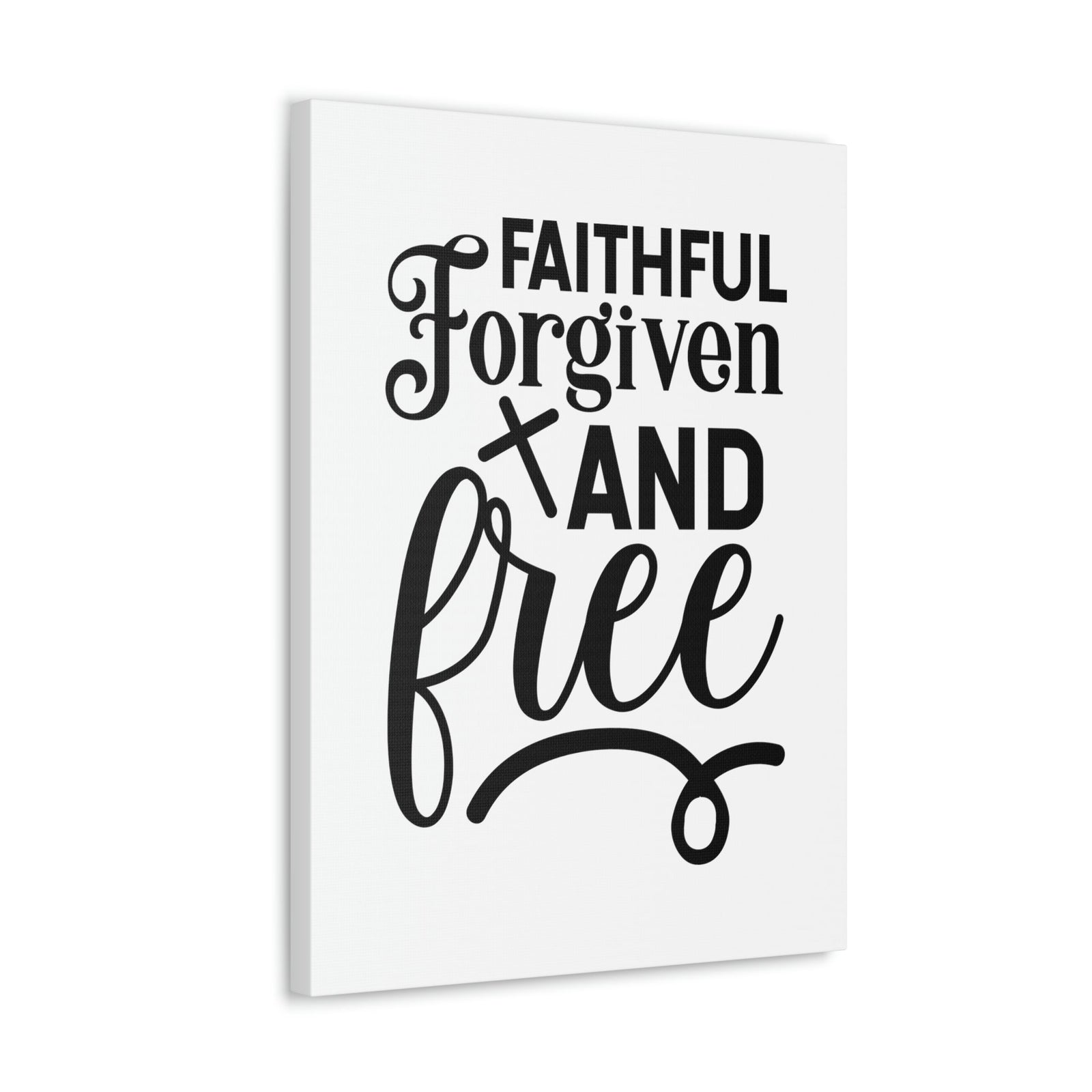 Scripture Walls Faithful, Forgiven And Free Mark 11:25 Christian Wall Art Bible Verse Print Ready to Hang Unframed-Express Your Love Gifts