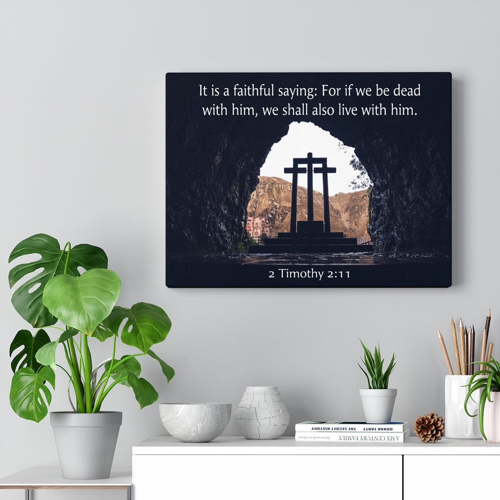 Scripture Walls Faithful Saying 2 Timothy 2:11 Wall Art Christian Home Decor Unframed-Express Your Love Gifts