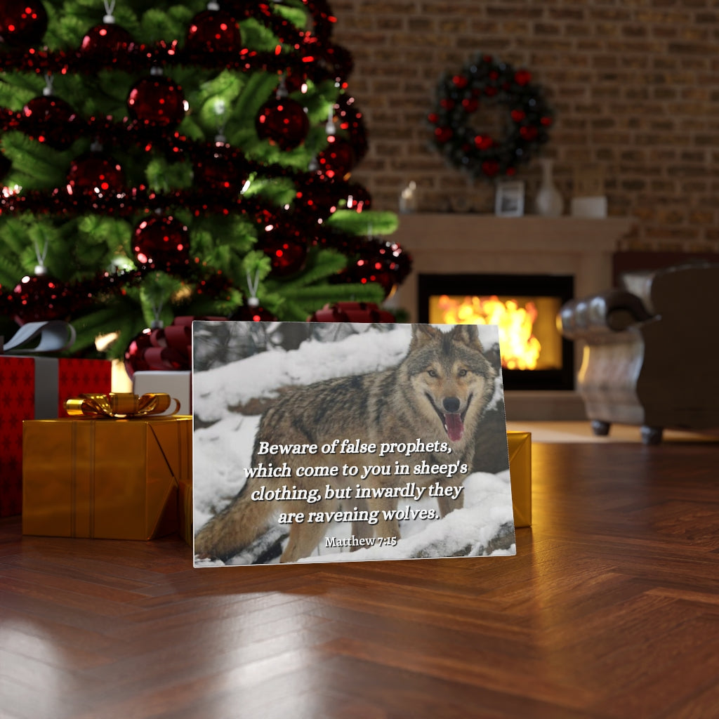 Scripture Walls False Prophets Matthew 7:15 Bible Verse Canvas Christian Wall Art Ready to Hang Unframed-Express Your Love Gifts
