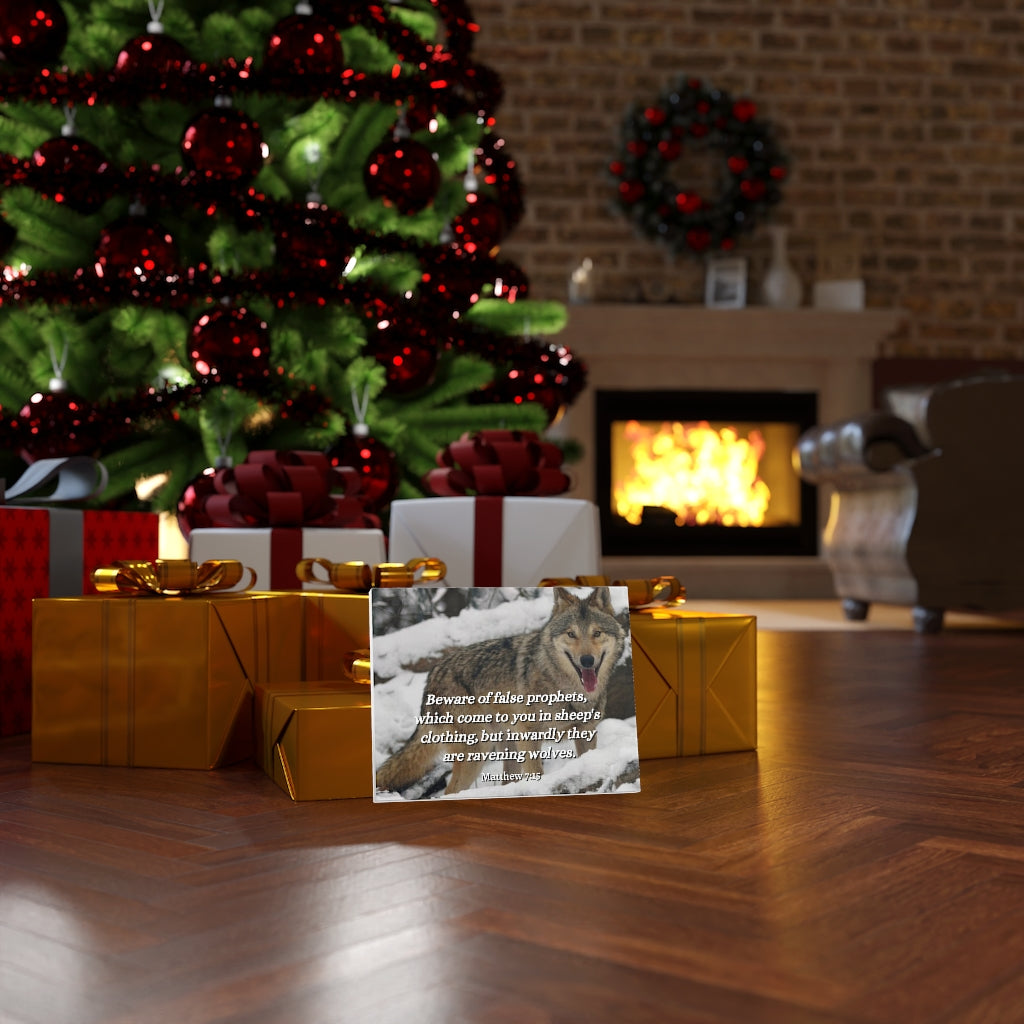 Scripture Walls False Prophets Matthew 7:15 Bible Verse Canvas Christian Wall Art Ready to Hang Unframed-Express Your Love Gifts