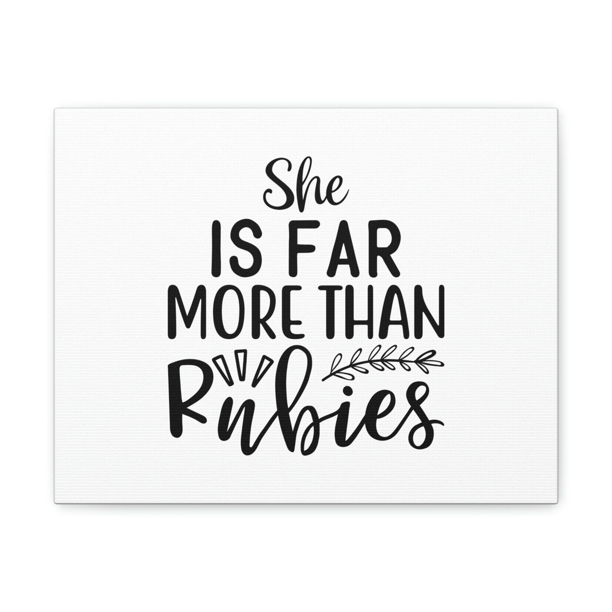 Scripture Walls Far More Proverbs 3:15 Leaves Christian Wall Art Bible Verse Print Ready to Hang Unframed-Express Your Love Gifts