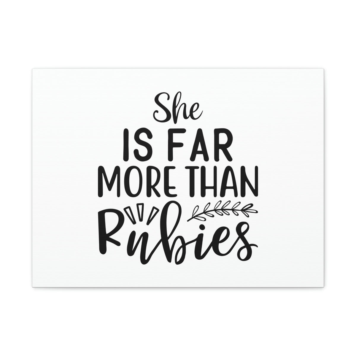 Scripture Walls Far More Proverbs 3:15 Leaves Christian Wall Art Bible Verse Print Ready to Hang Unframed-Express Your Love Gifts