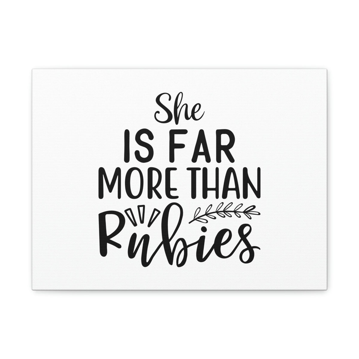 Scripture Walls Far More Proverbs 3:15 Leaves Christian Wall Art Bible Verse Print Ready to Hang Unframed-Express Your Love Gifts