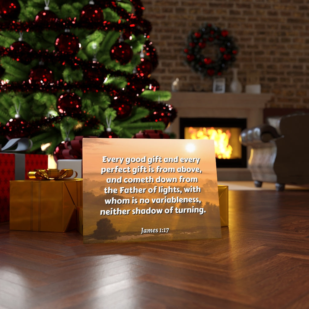 Scripture Walls Father Of Light James 1:17 Bible Verse Canvas Christian Wall Art Ready to Hang Unframed-Express Your Love Gifts