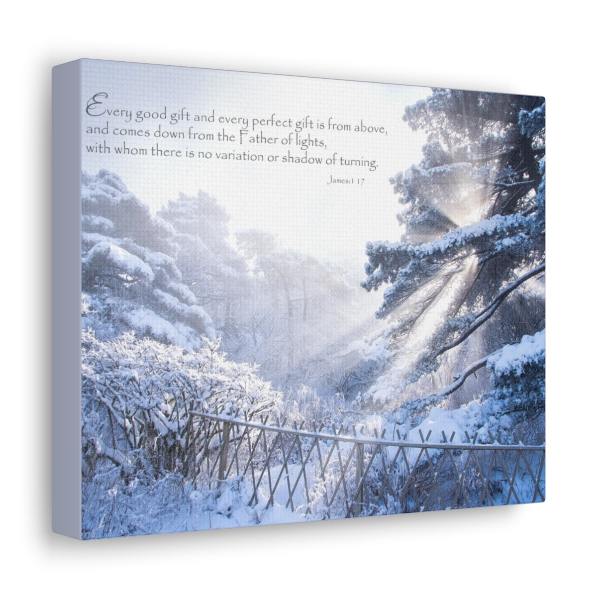 Scripture Walls Father Of Lights James 1:17 Bible Verse Canvas Christian Wall Art Bible Verse Print Ready To Hang Unframed-Express Your Love Gifts