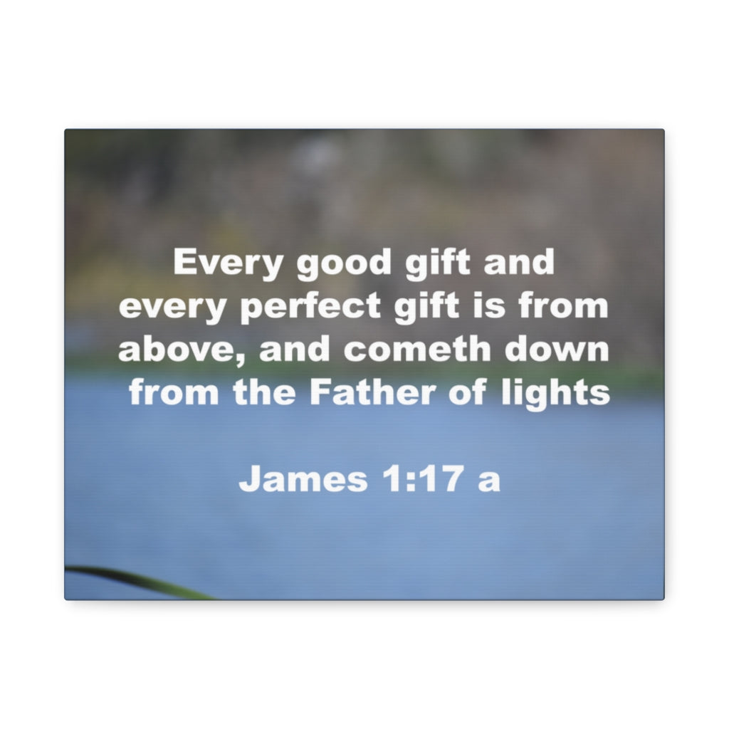 Scripture Walls Father Of Lights James 1:17 Bible Verse Canvas Christian Wall Art Ready to Hang Unframed-Express Your Love Gifts