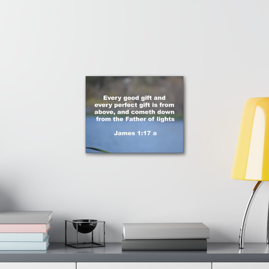 Scripture Walls Father Of Lights James 1:17 Bible Verse Canvas Christian Wall Art Ready to Hang Unframed-Express Your Love Gifts