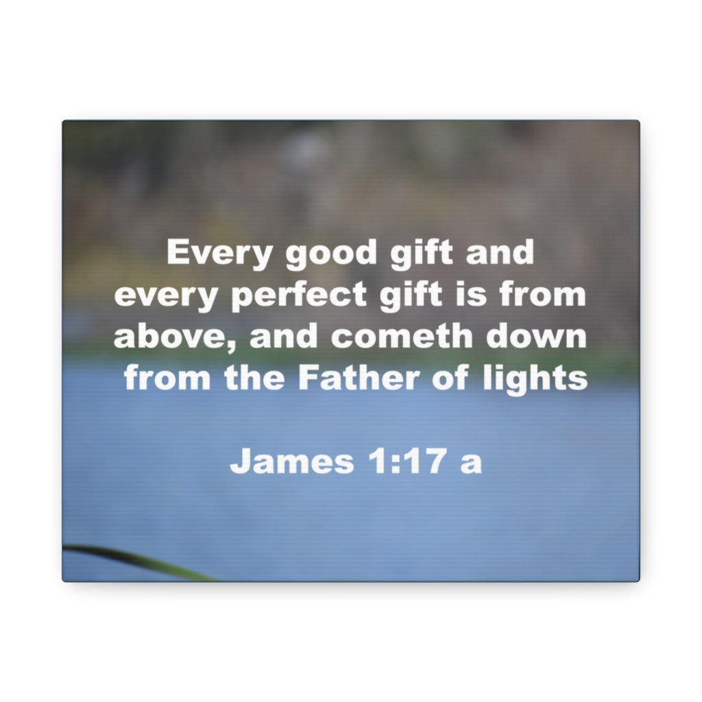 Scripture Walls Father Of Lights James 1:17 Bible Verse Canvas Christian Wall Art Ready to Hang Unframed-Express Your Love Gifts