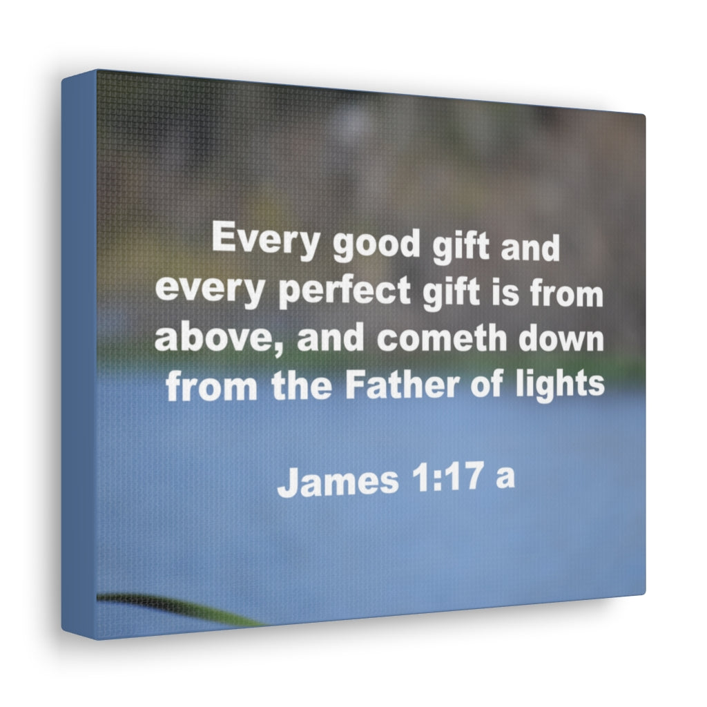 Scripture Walls Father Of Lights James 1:17 Bible Verse Canvas Christian Wall Art Ready to Hang Unframed-Express Your Love Gifts
