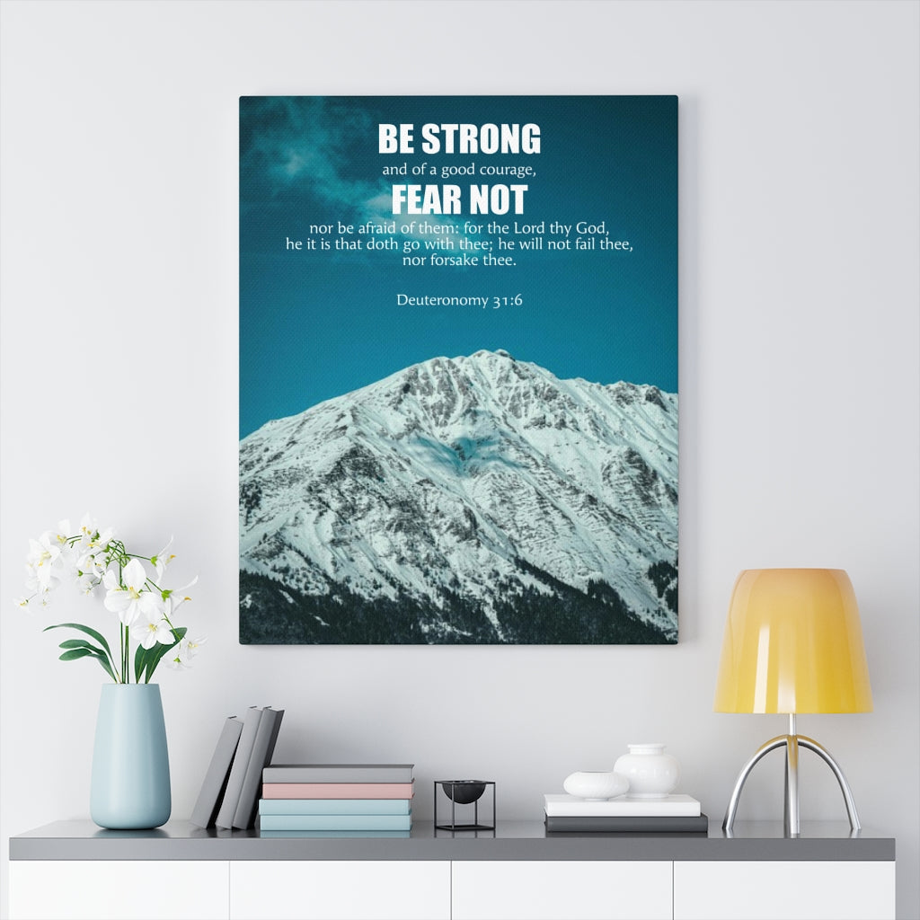 Scripture Walls Fear Not Deuteronomy 31:6 Wall Art Christian Home Decor Unframed-Express Your Love Gifts
