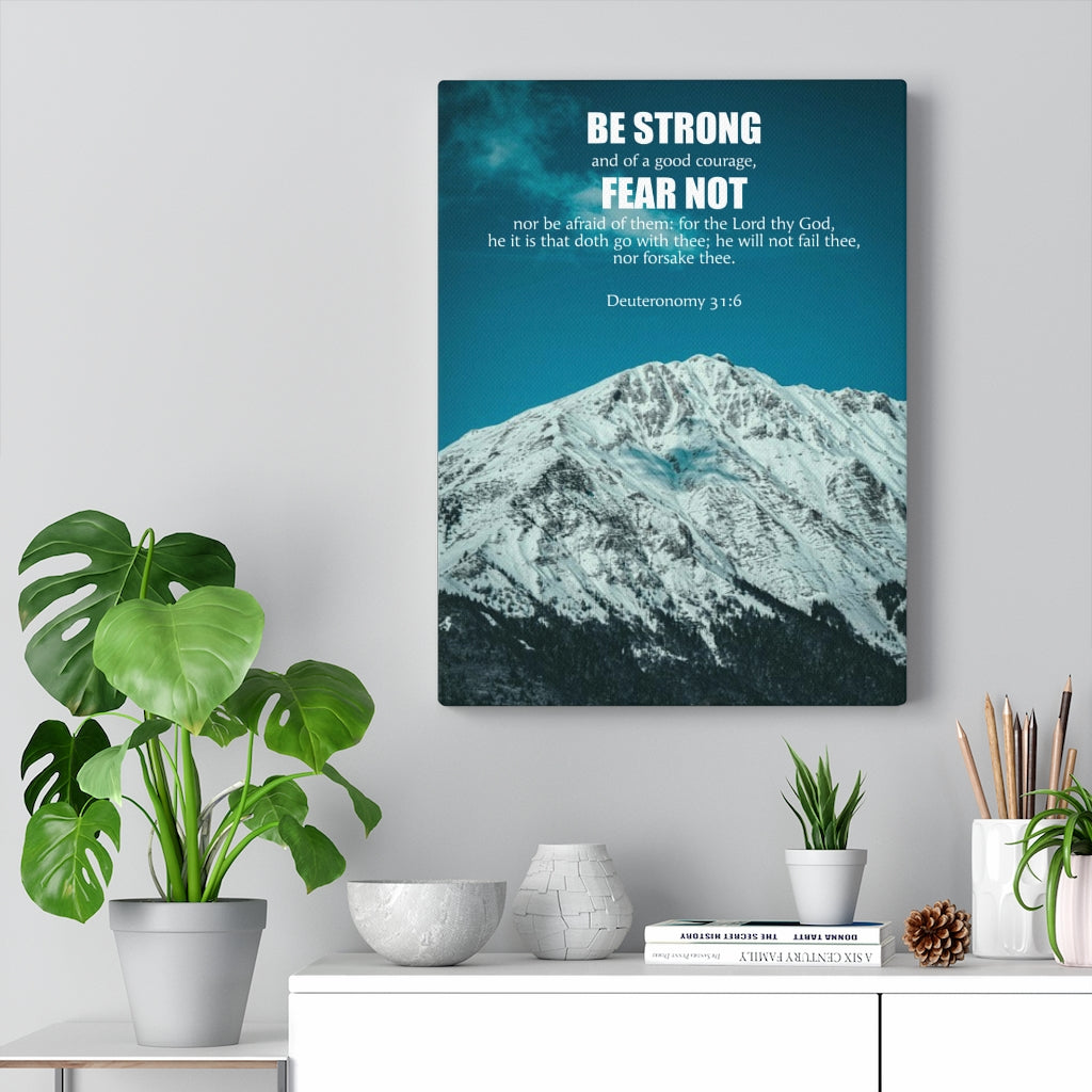 Scripture Walls Fear Not Deuteronomy 31:6 Wall Art Christian Home Decor Unframed-Express Your Love Gifts