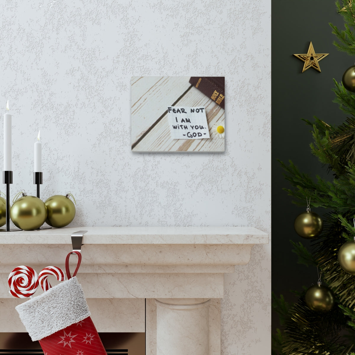 Scripture Walls Fear Not I Am With You Isaiah 41:10 Christian Wall Art Bible Verse Print Ready to Hang Unframed-Express Your Love Gifts