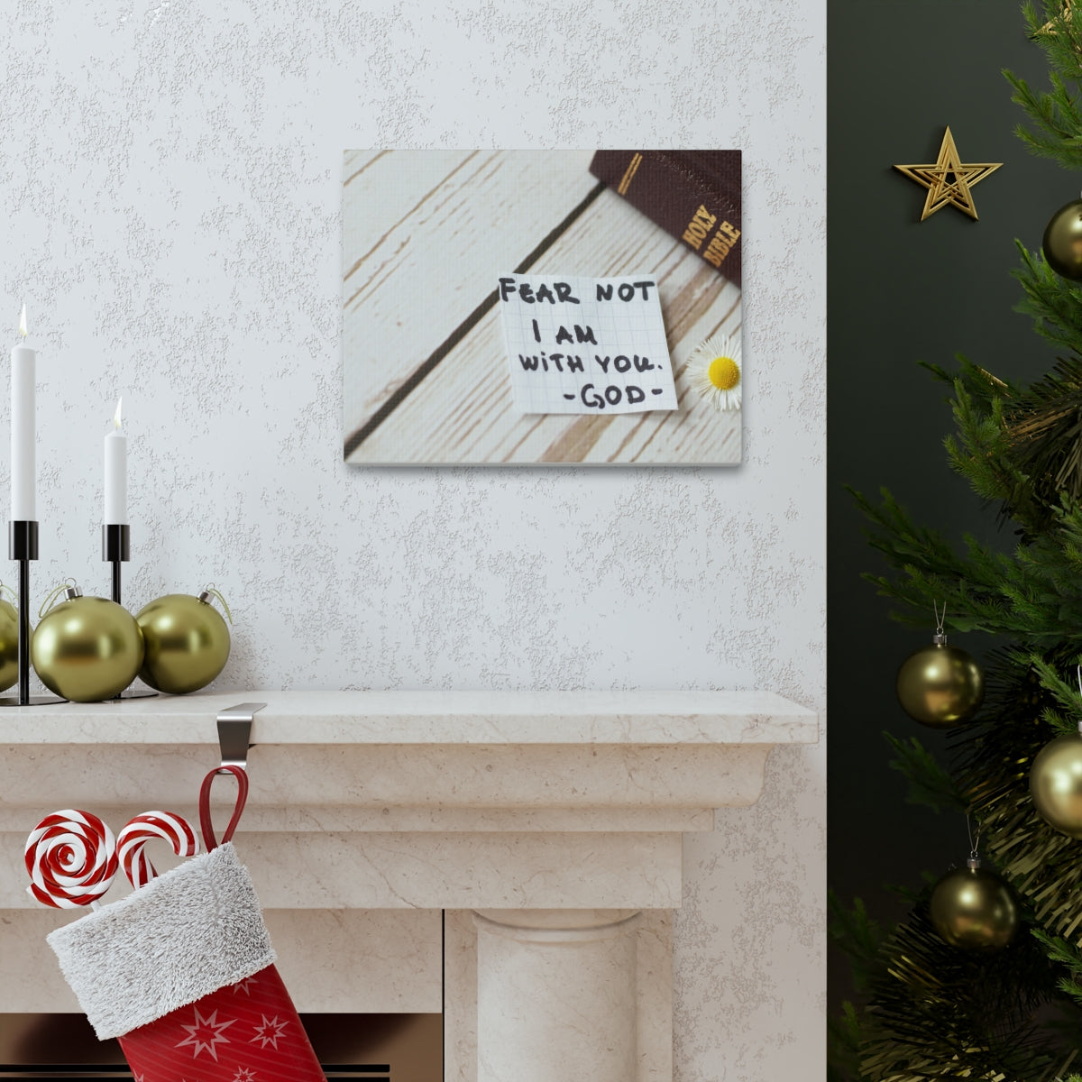 Scripture Walls Fear Not I Am With You Isaiah 41:10 Christian Wall Art Bible Verse Print Ready to Hang Unframed-Express Your Love Gifts