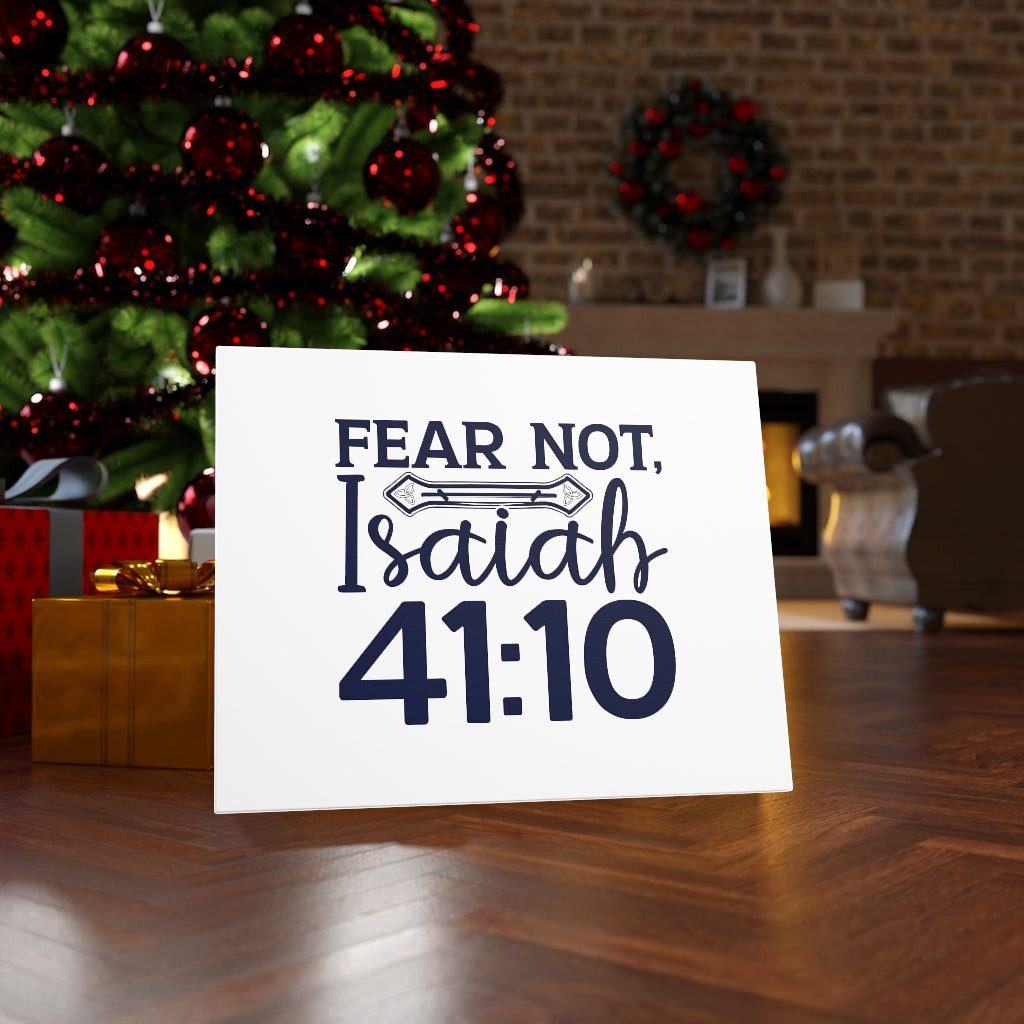 Scripture Walls Fear Not Isaiah 41:10 Bones Bible Verse Canvas Christian Wall Art Ready to Hang Unframed-Express Your Love Gifts