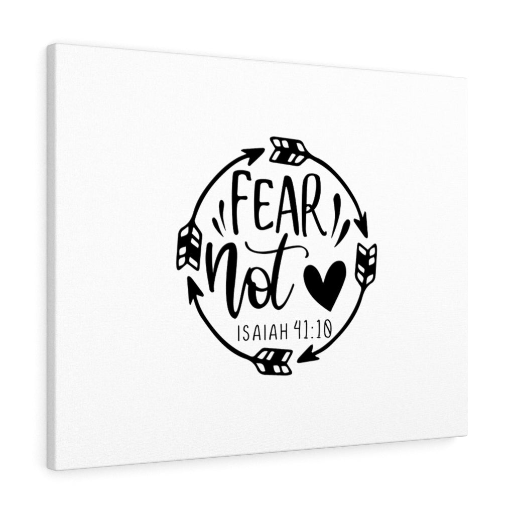 Scripture Walls Fear Not Isaiah 41:10 Heart Bible Verse Canvas Christian Wall Art Ready to Hang Unframed-Express Your Love Gifts