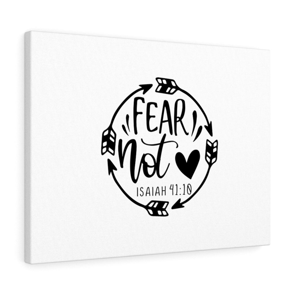 Scripture Walls Fear Not Isaiah 41:10 Heart Bible Verse Canvas Christian Wall Art Ready to Hang Unframed-Express Your Love Gifts