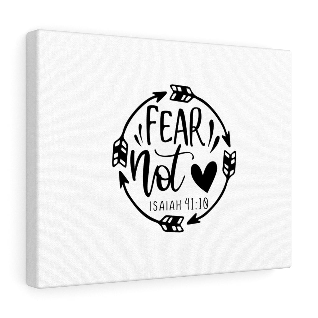 Scripture Walls Fear Not Isaiah 41:10 Heart Bible Verse Canvas Christian Wall Art Ready to Hang Unframed-Express Your Love Gifts