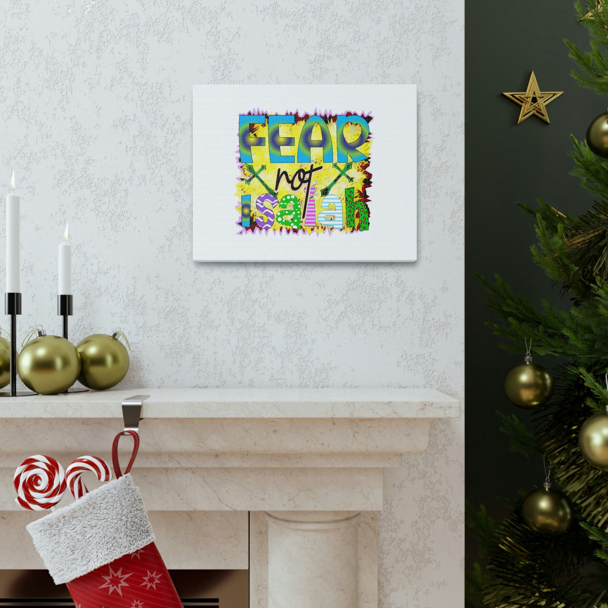 Scripture Walls Fear Not Isaiah 41:10 Print Christian Wall Art Bible Verse Print Ready to Hang Unframed-Express Your Love Gifts