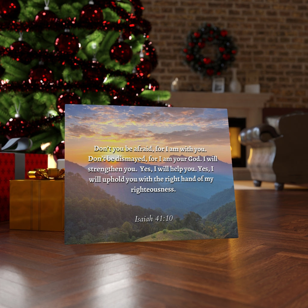 Scripture Walls Fear Not Isaiah 41:10 Sunset Bible Verse Canvas Christian Wall Art Ready to Hang Unframed-Express Your Love Gifts