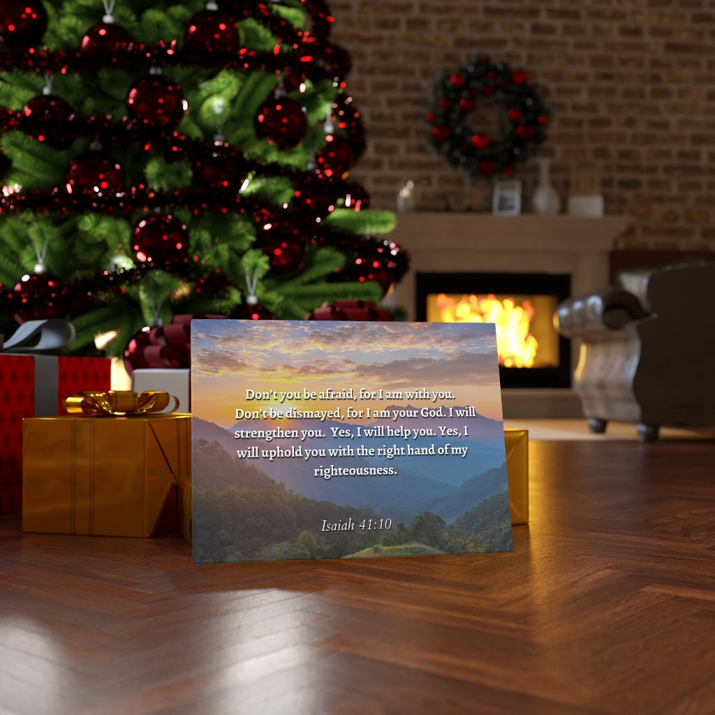 Scripture Walls Fear Not Isaiah 41:10 Sunset Bible Verse Canvas Christian Wall Art Ready to Hang Unframed-Express Your Love Gifts